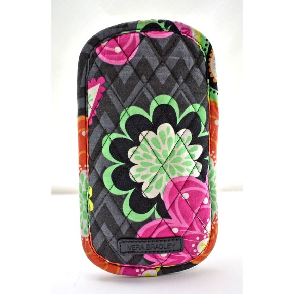 Vera Bradley Double Eyeglass Case and Zip ID Case Keyring Ziggy ZInnia Pattern - Picture 3 of 9